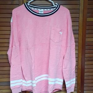 PINK Victoria's Secret Pink Sweatshirt with White Accents
